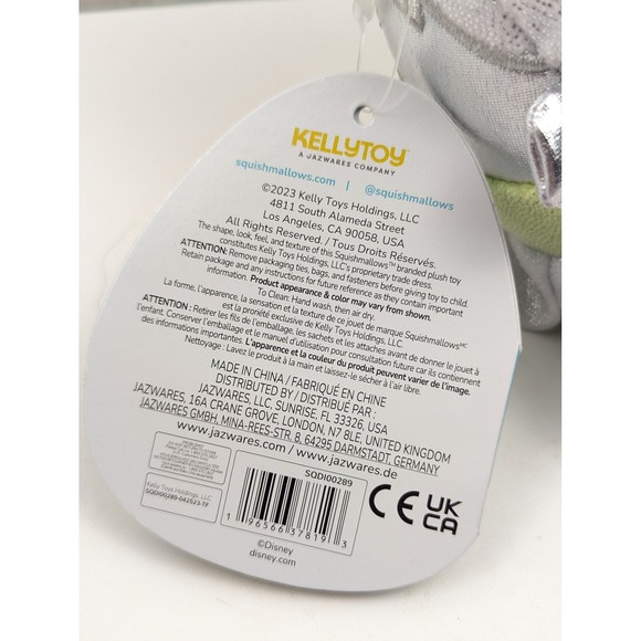 Squishmallows Disney 100 Tinker Bell‎ Plush Silver Green Sparkle NWT - Picture 6 of 8